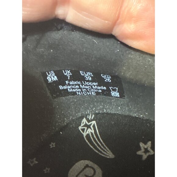 Black Bzees 9 Slip On Comfort Walking Shoes Mesh Fabric Strappy Design - Picture 6 of 6